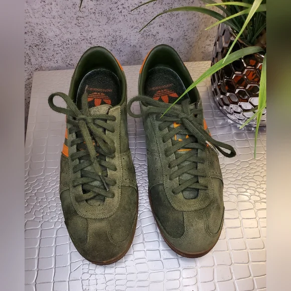 Adidas Men's Inmotile Skateboarding Olive / Orange Miami Hurricanes Sneakers - Picture 11 of 11